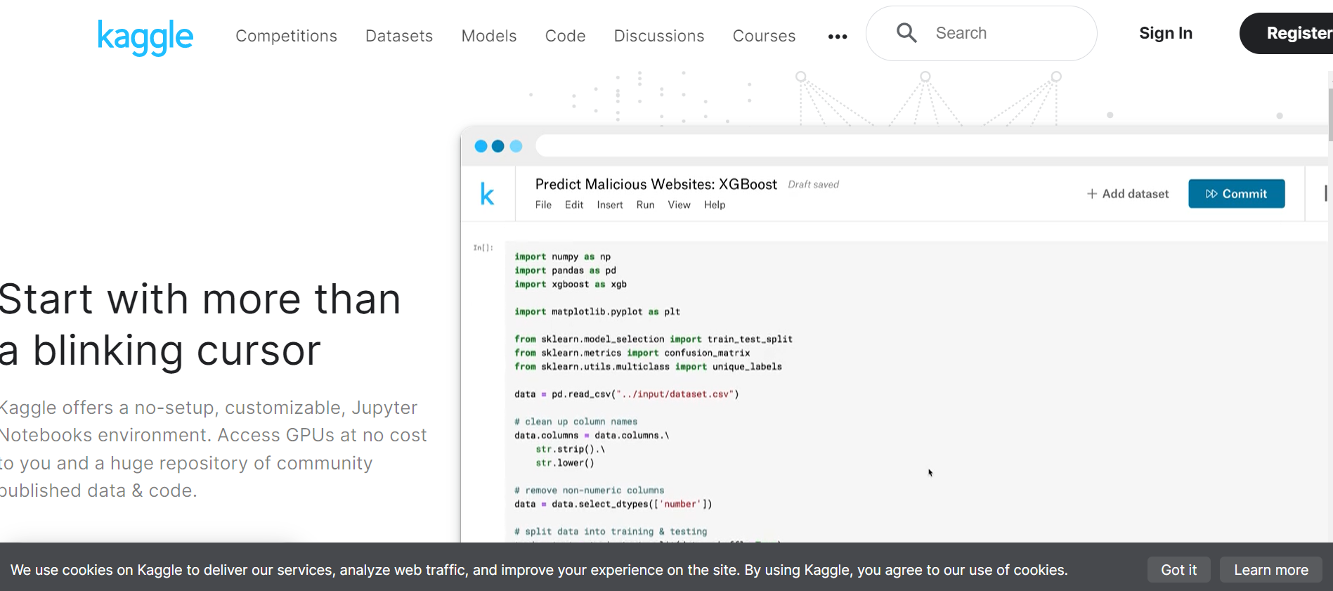 kaggle是全球數據分析師交流與學習的平台